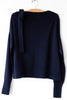 Boatneck Tie Sweater