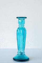 Fluted Glass Candlestick