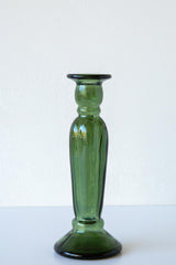 Fluted Glass Candlestick