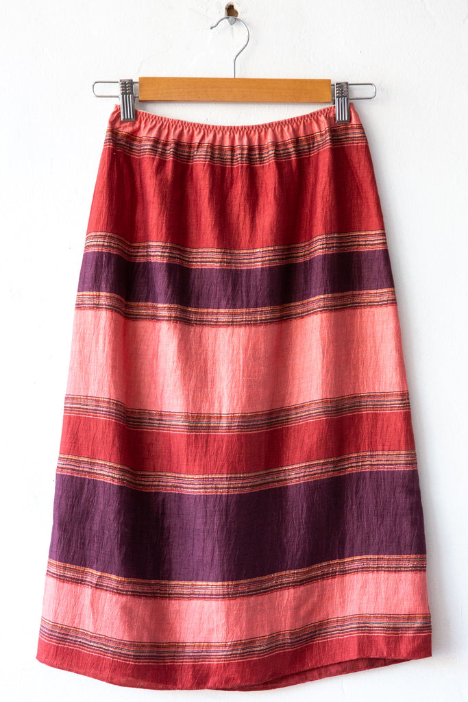 Variegated Stripe Slip Skirt