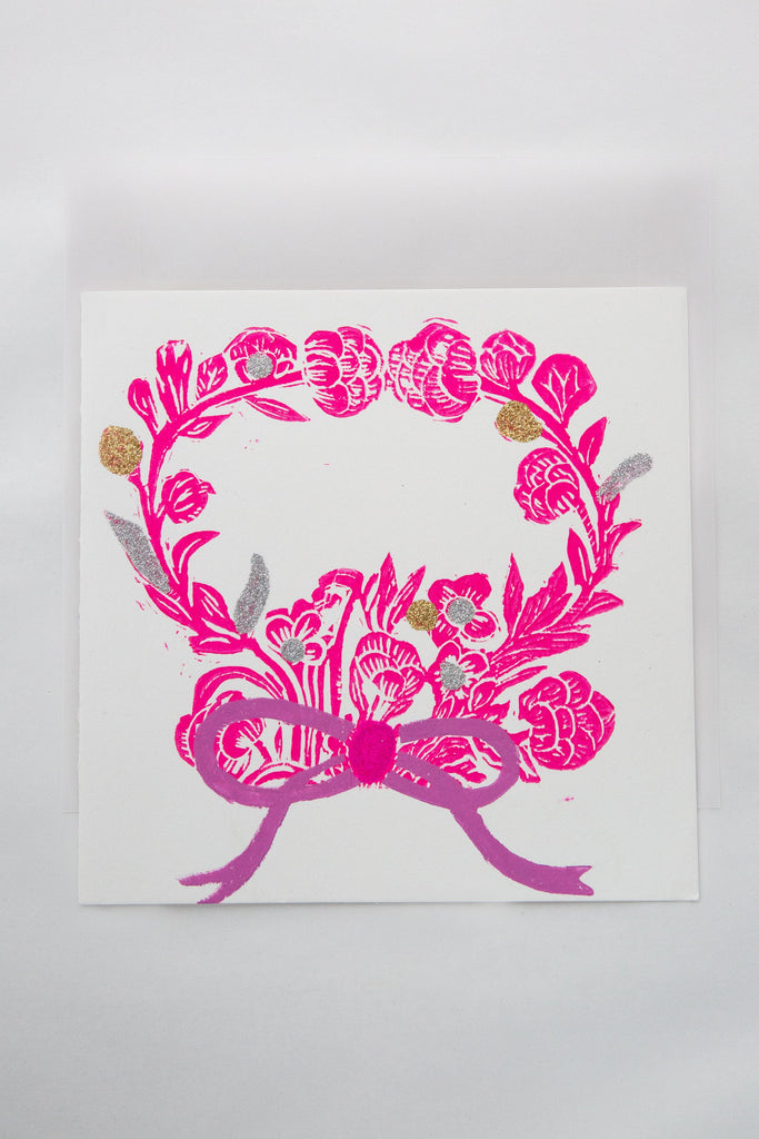 Rosey Wreath Card/Print