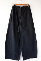 Wide Leg Cotton Twill Pant