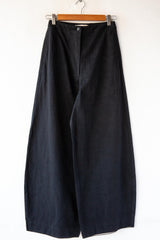 Wide Leg Cotton Twill Pant