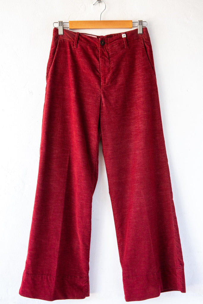 Velvet Crop Wide Leg