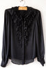 Rouen Silk Ruffle Shirt