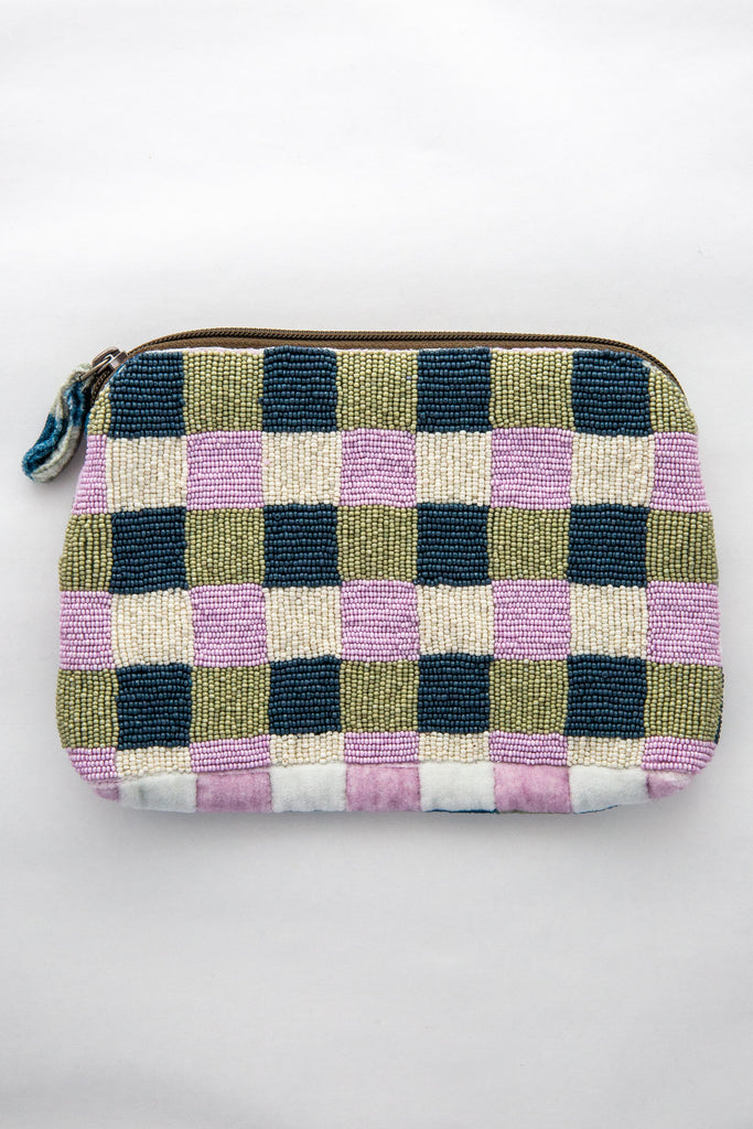 Beaded Check Pouch