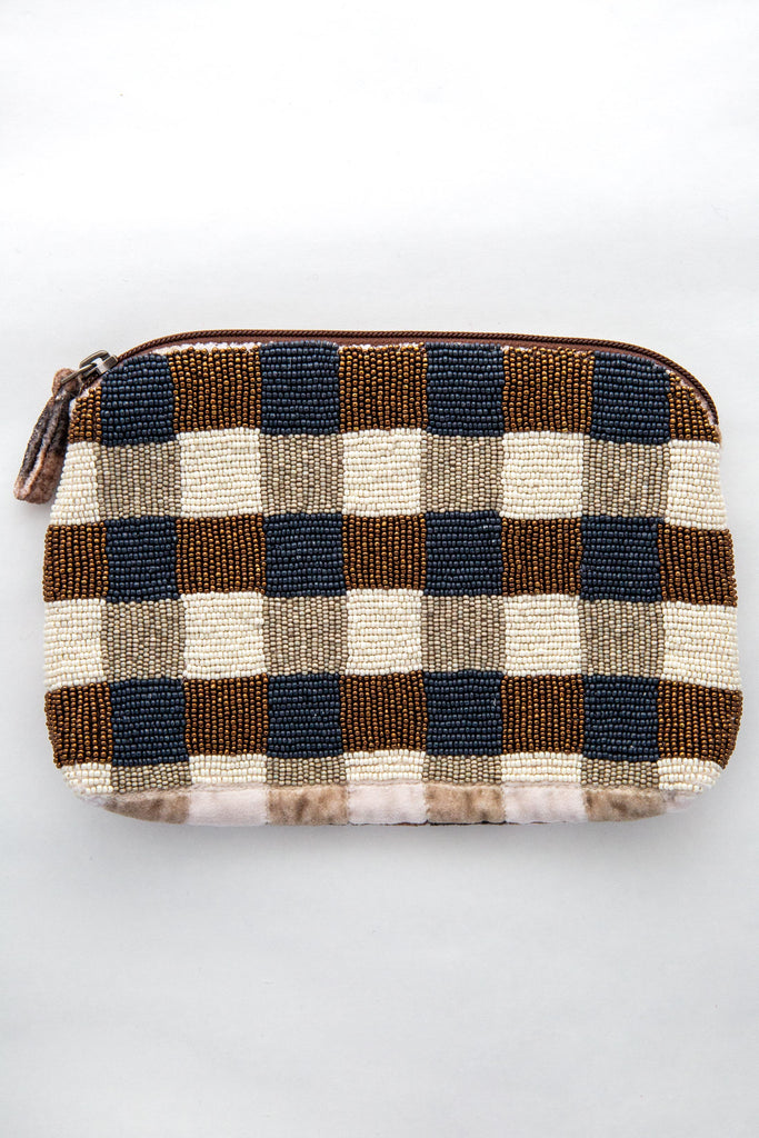 Beaded Check Pouch