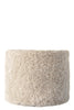 Sheepskin Round Pouf