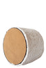 Sheepskin Round Pouf