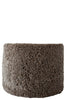 Sheepskin Round Pouf