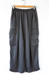 Cupro Cargo Skirt