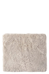 Sheepskin Square Pouf