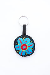 Flower Emb Key Ring