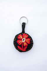 Flower Emb Key Ring