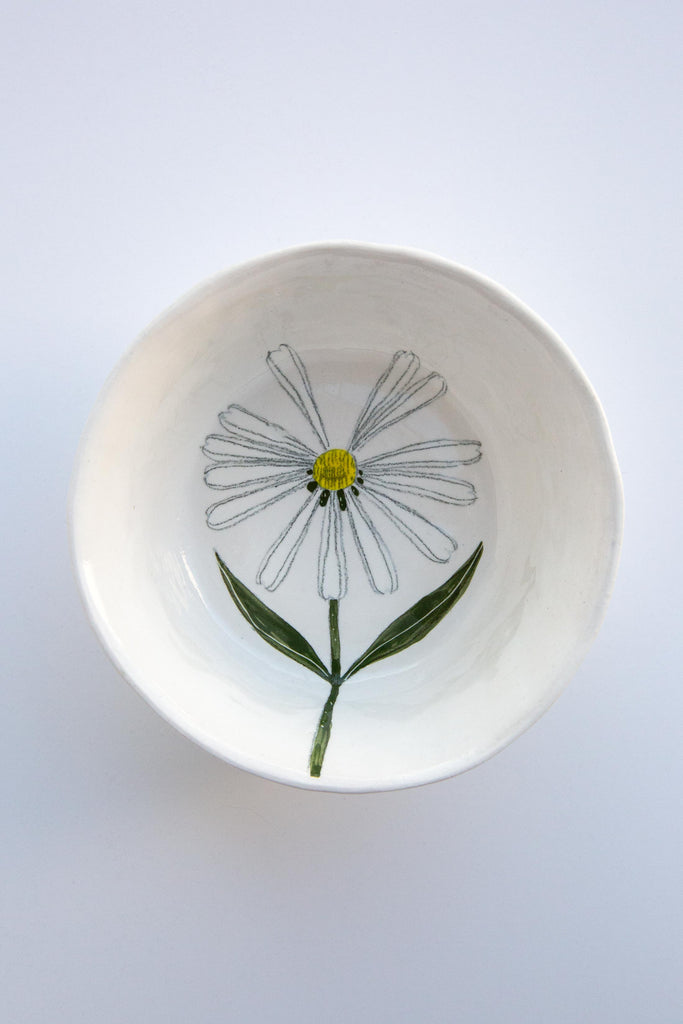 Daisy Snack Bowl-White