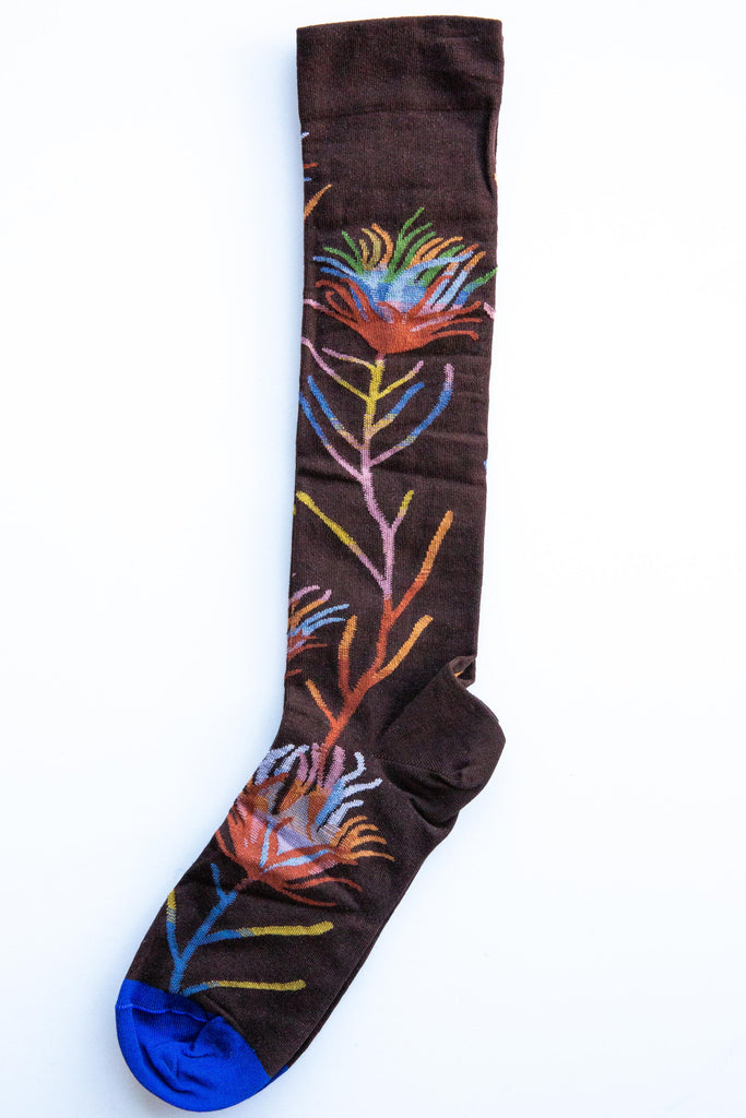 Autumn Flower Knee Socks