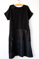 Half Sleeve Emb Dress