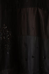 Half Sleeve Emb Dress