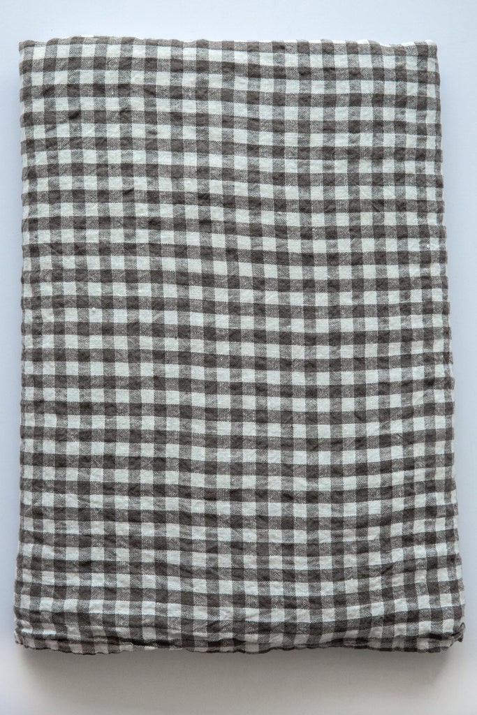 Linen Gingham Tablecloth