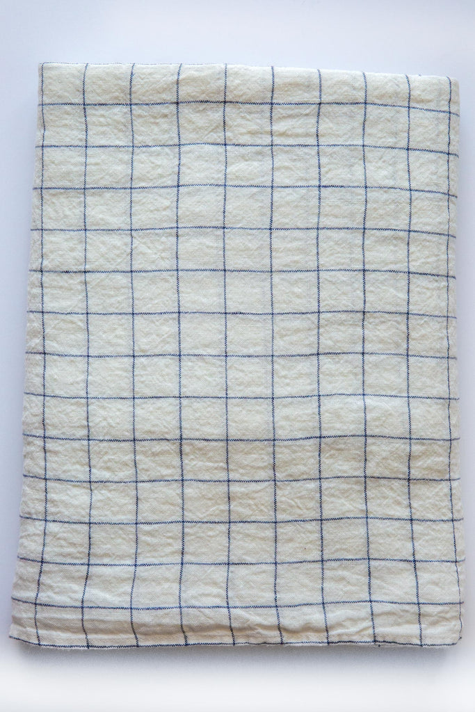 Linen Check Tablecloth