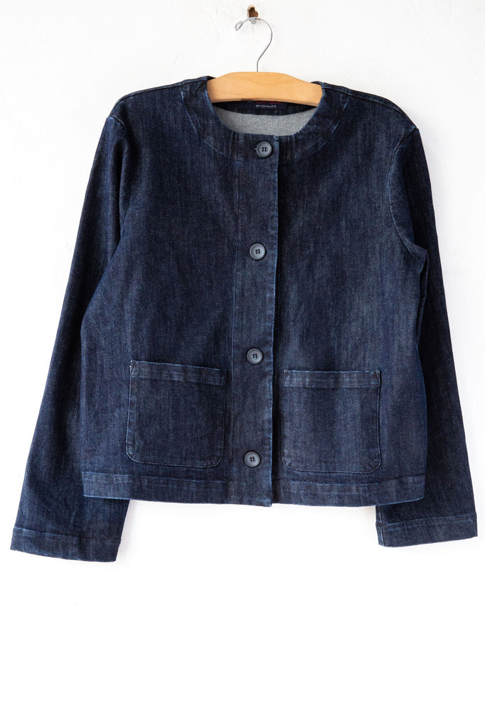 Pocket Collarless Jacket