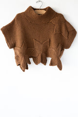 Handknit Flower Shrug