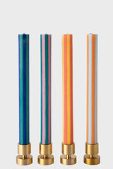 Stripe Taper Candlesticks