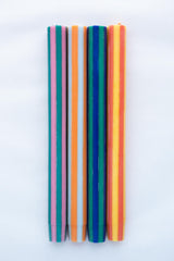 Stripe Taper Candlesticks