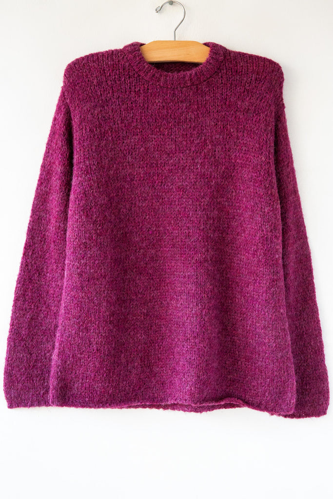 Round Neck Rib Sweater