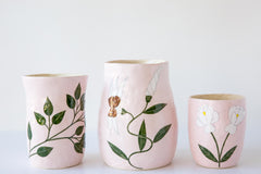 Leaves Vase Medium Pink