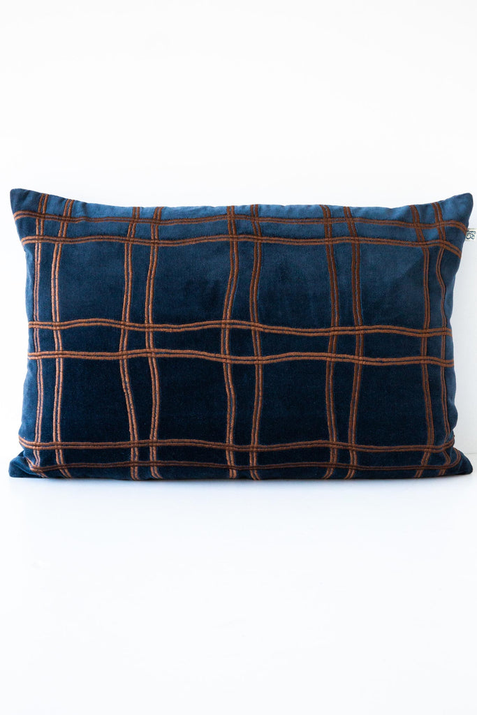 Tattersall Velvet Cushion