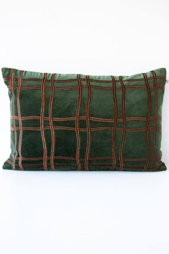 Tattersall Velvet Cushion