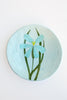 Flower Plate Medium Blue