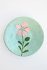 Flower Plate Medium Teal