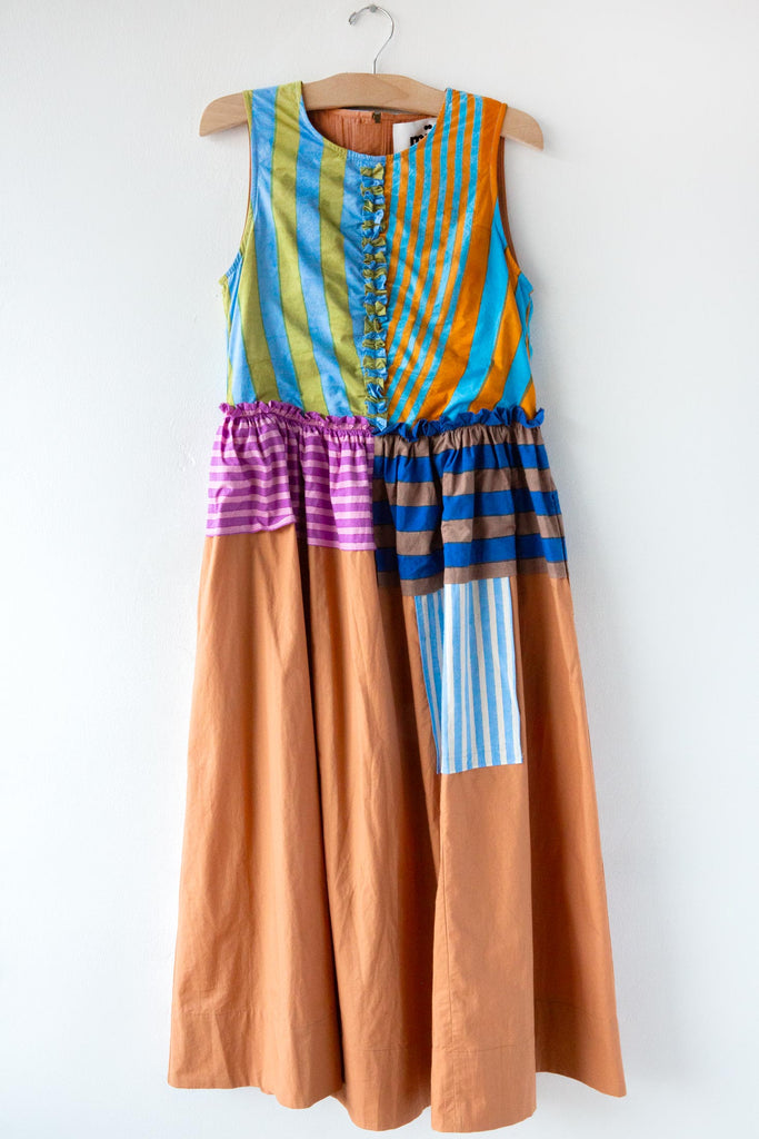 Block Print Stripe Dress