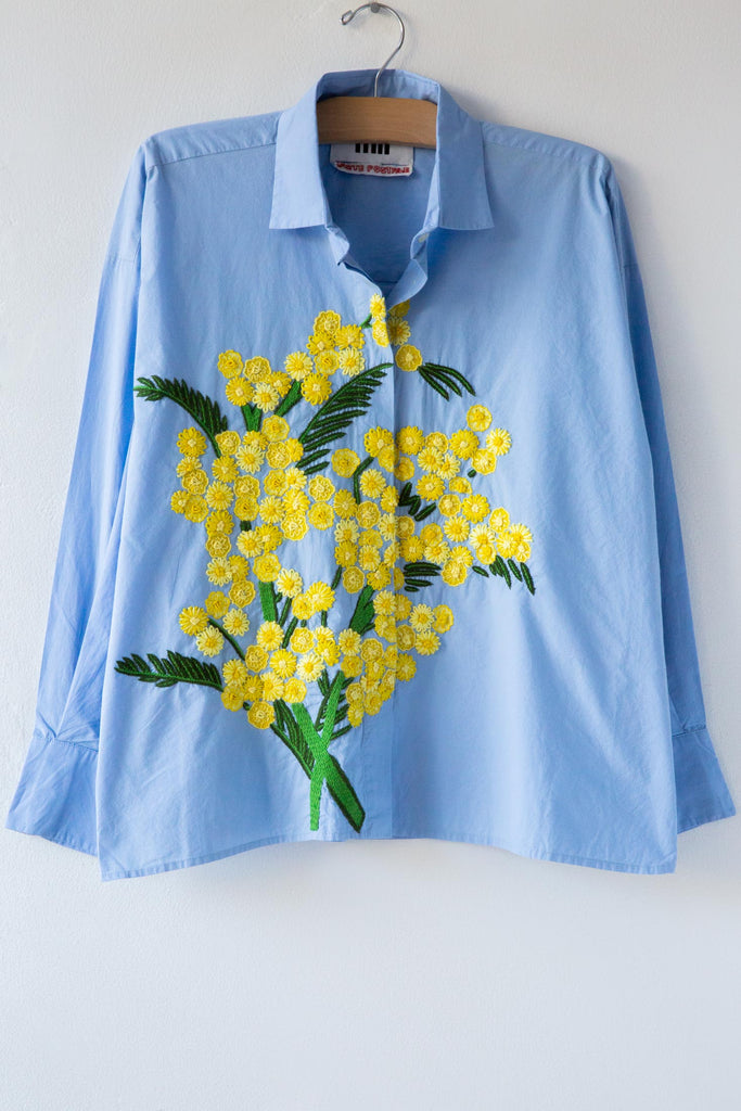 Hand Emb Mimosa Shirt