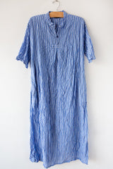 Shirring Stripe Dress