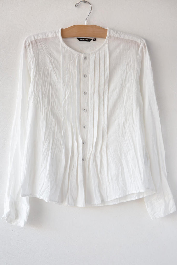 Cotton Chambray LS Top