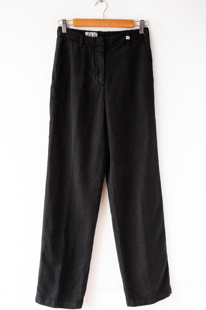 Linen Blend Straight Leg