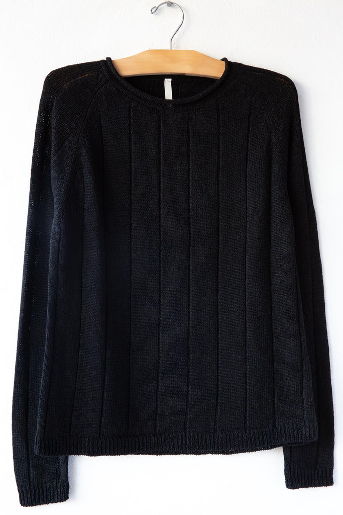 Linen Ribbed Pullover