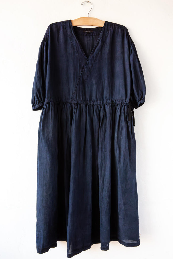 Charcoal Dyed Ramie Dress