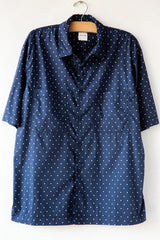 Polka Dot Collar SS Shirt