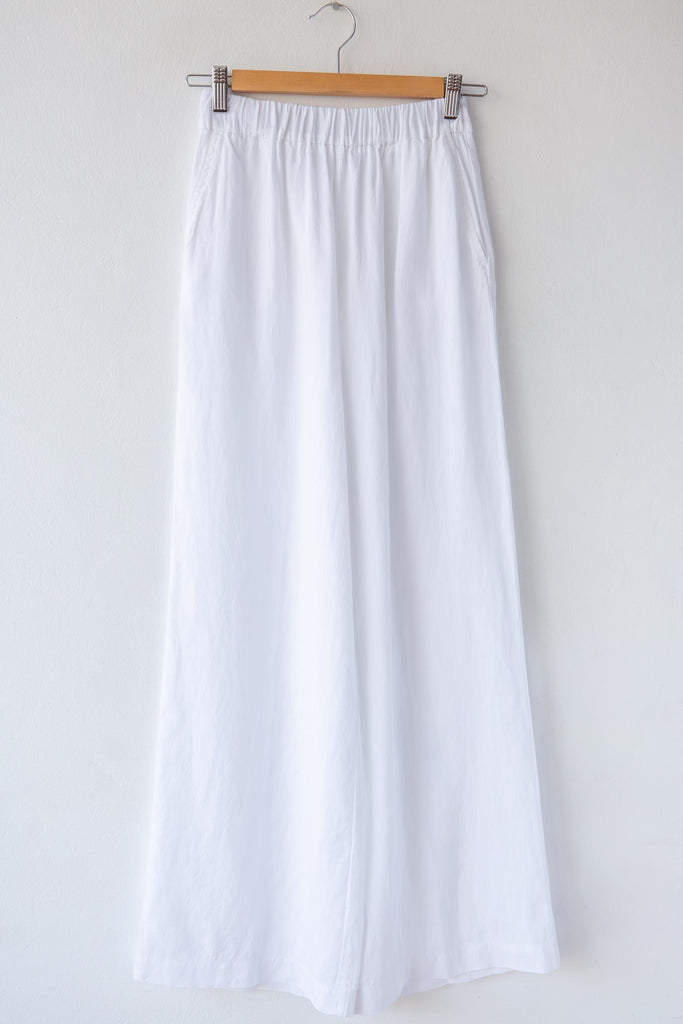 Wide Leg Linen Trouser