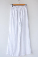 Wide Leg Linen Trouser