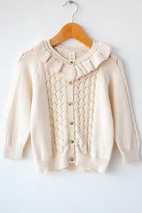 Ruffle Collar Cardigan