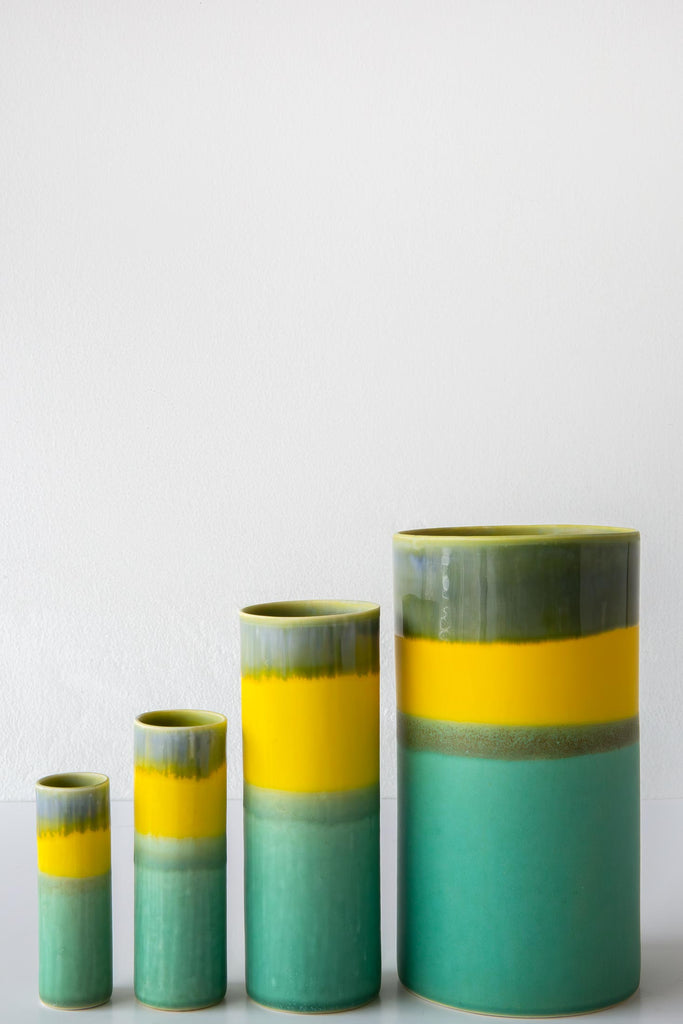 Glazed Cylinder Vase