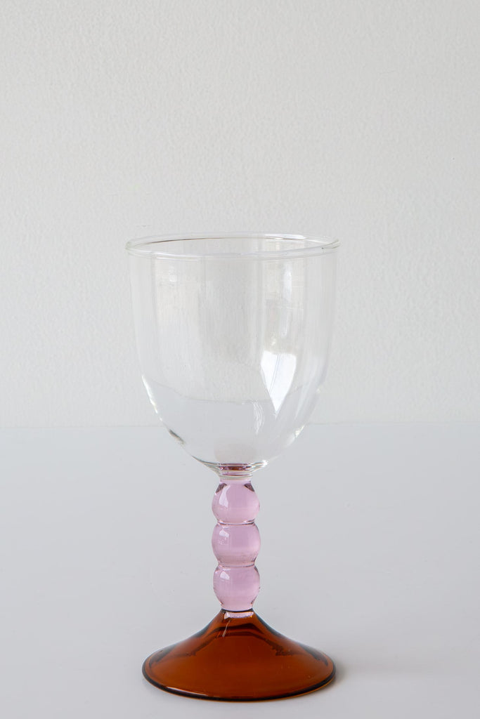 Circle Stem Wine Glass