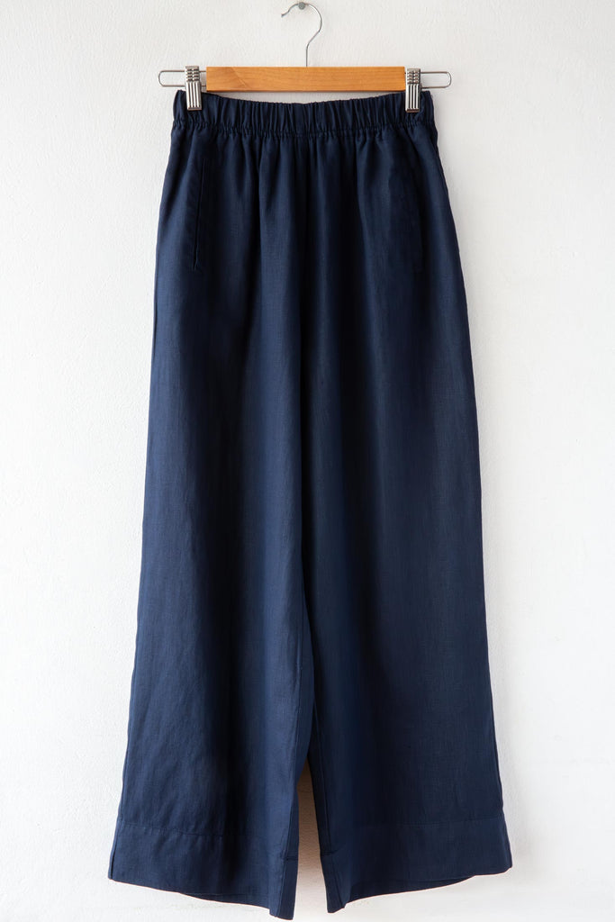 Wide Leg Linen Trouser