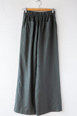 Wide Leg Linen Trouser