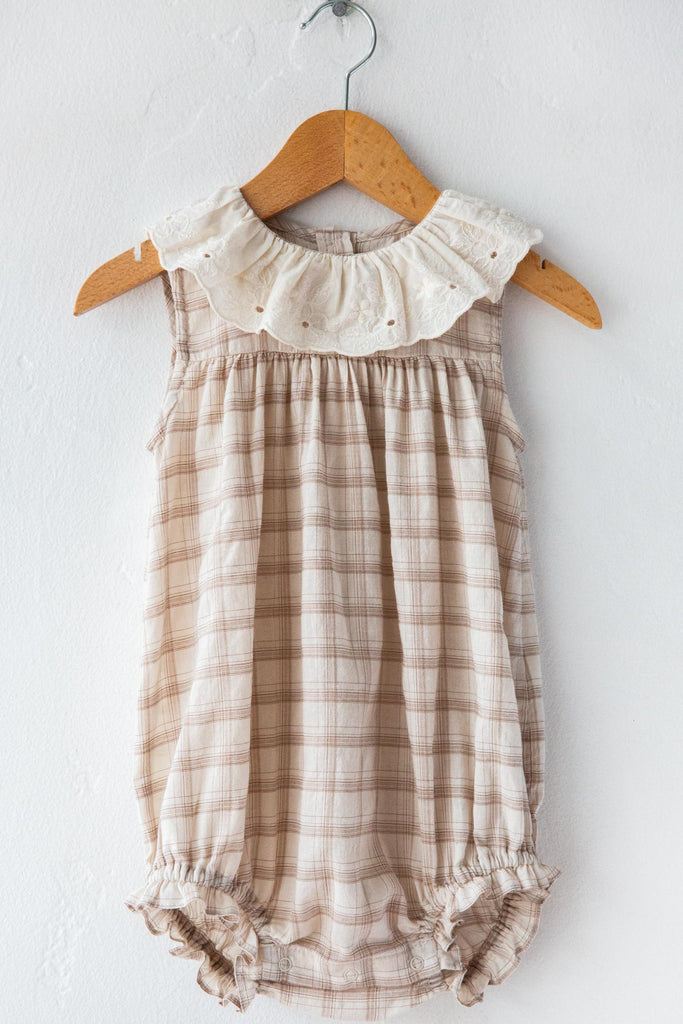 Molly Plaid Romper